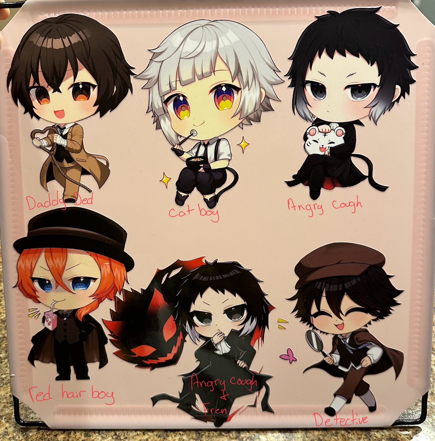 B.S.D stickers