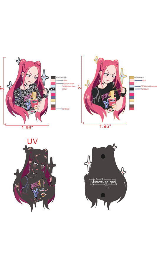 Angry red hair Noodles preorder 10/12