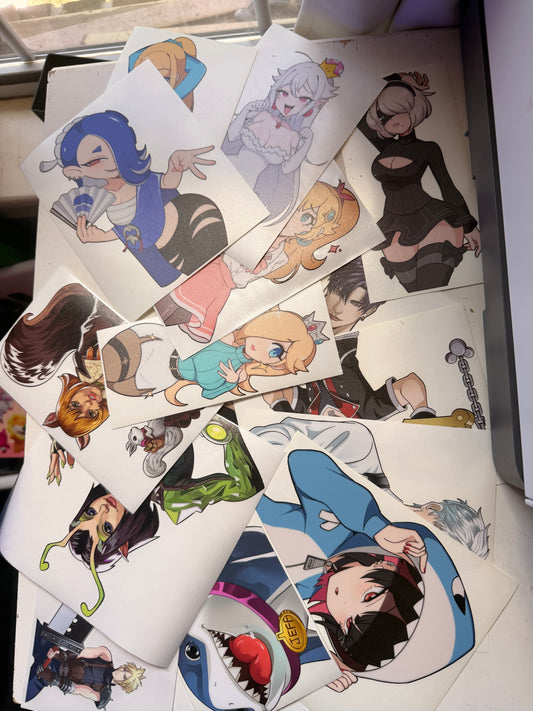 Gaming stickers