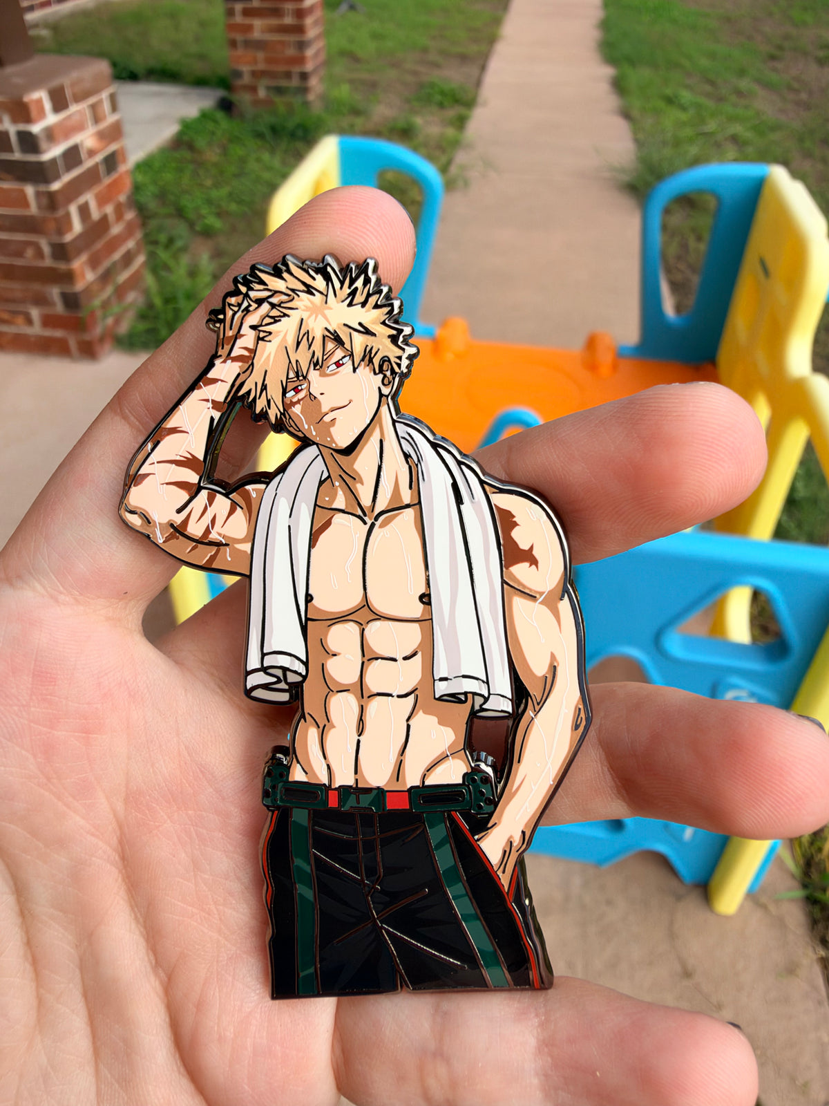Towel Boy in hand