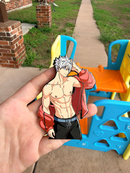 GoGo boy in hand